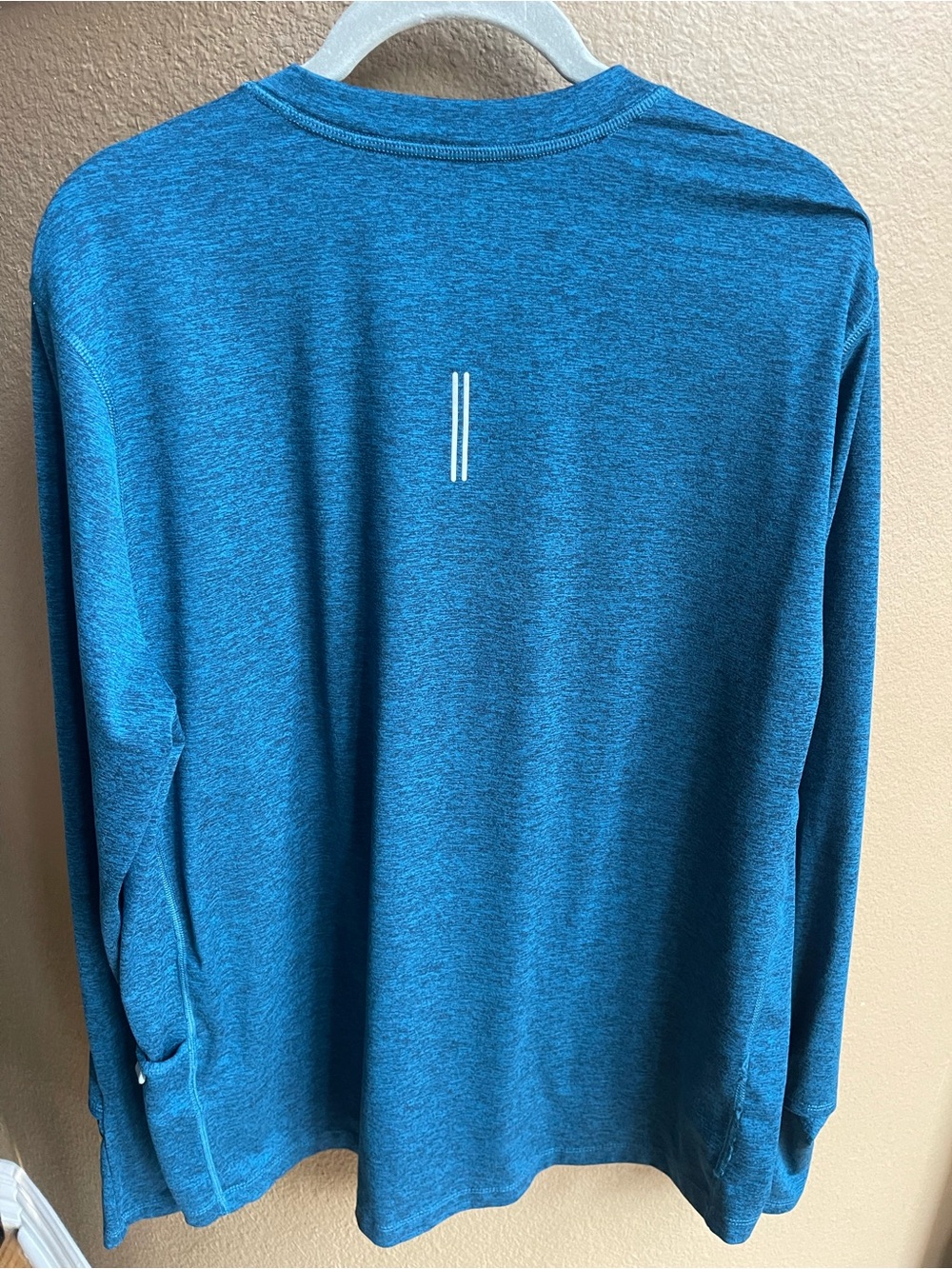 Nike Women's Element Dri-Fit Long Sleeve Running Shirt Teal Heather 928741 - Picture 5 of 9